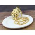 Gold plated stainless steel pendant, 18k gold plated pendant